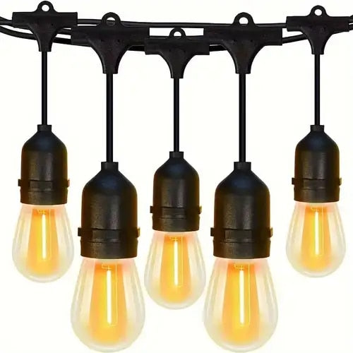 Ghirlanda Luminoasa Decorativa Joyful Box, 10 Metri, 10 Becuri, Becuri LED, Lumina calda, Interconectabila, Alimentare la priza, IP65