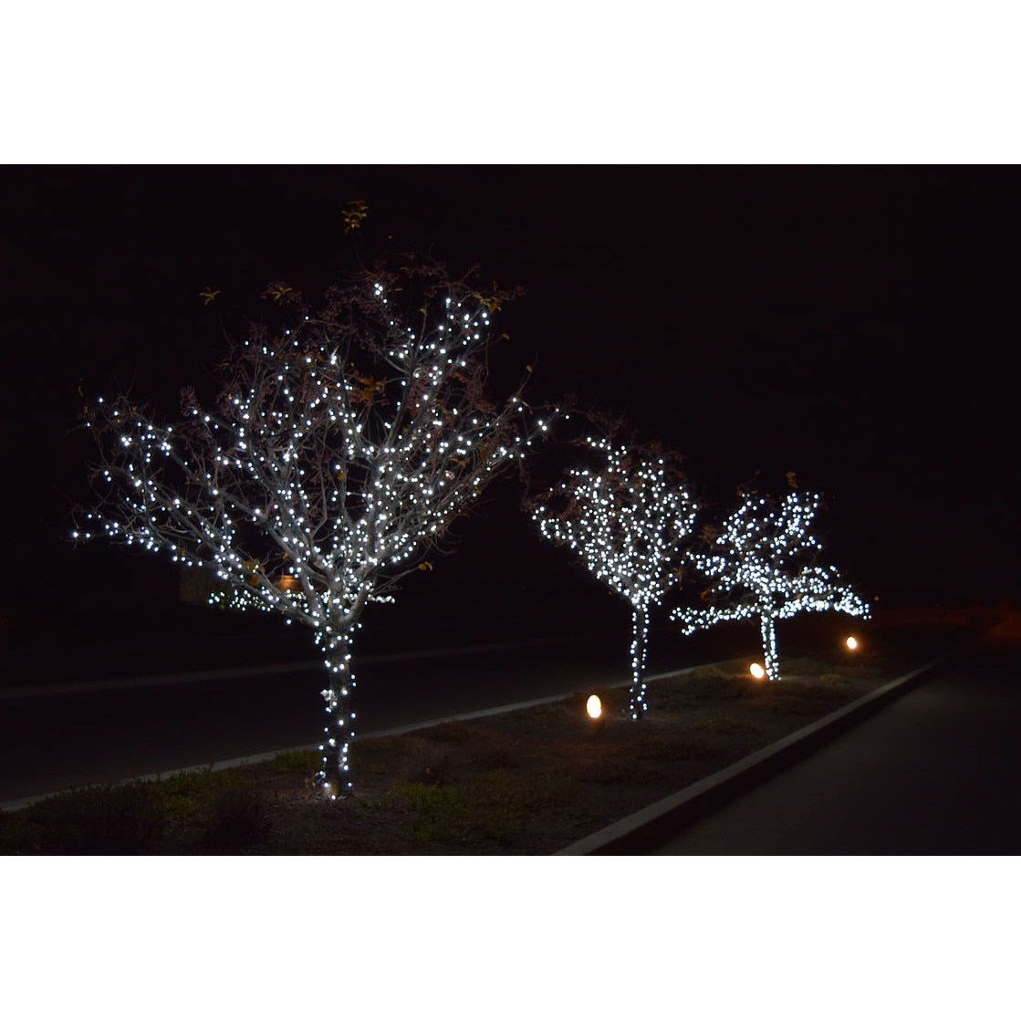 Instalatie Solara Joyful Box, 10 Metri, 100 LED-uri, Alb rece, Panou solar, 8 jocuri de lumini