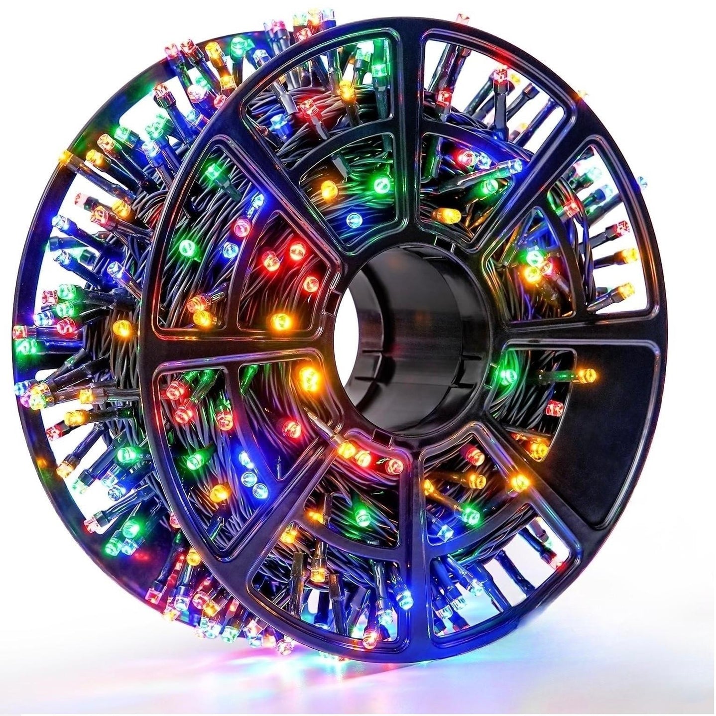 Instalatie Liniara Joyful Box, Multicolor, 100 Metri, 500 LED-uri tip diamant si 8 jocuri de lumini, pentru interior si exterior