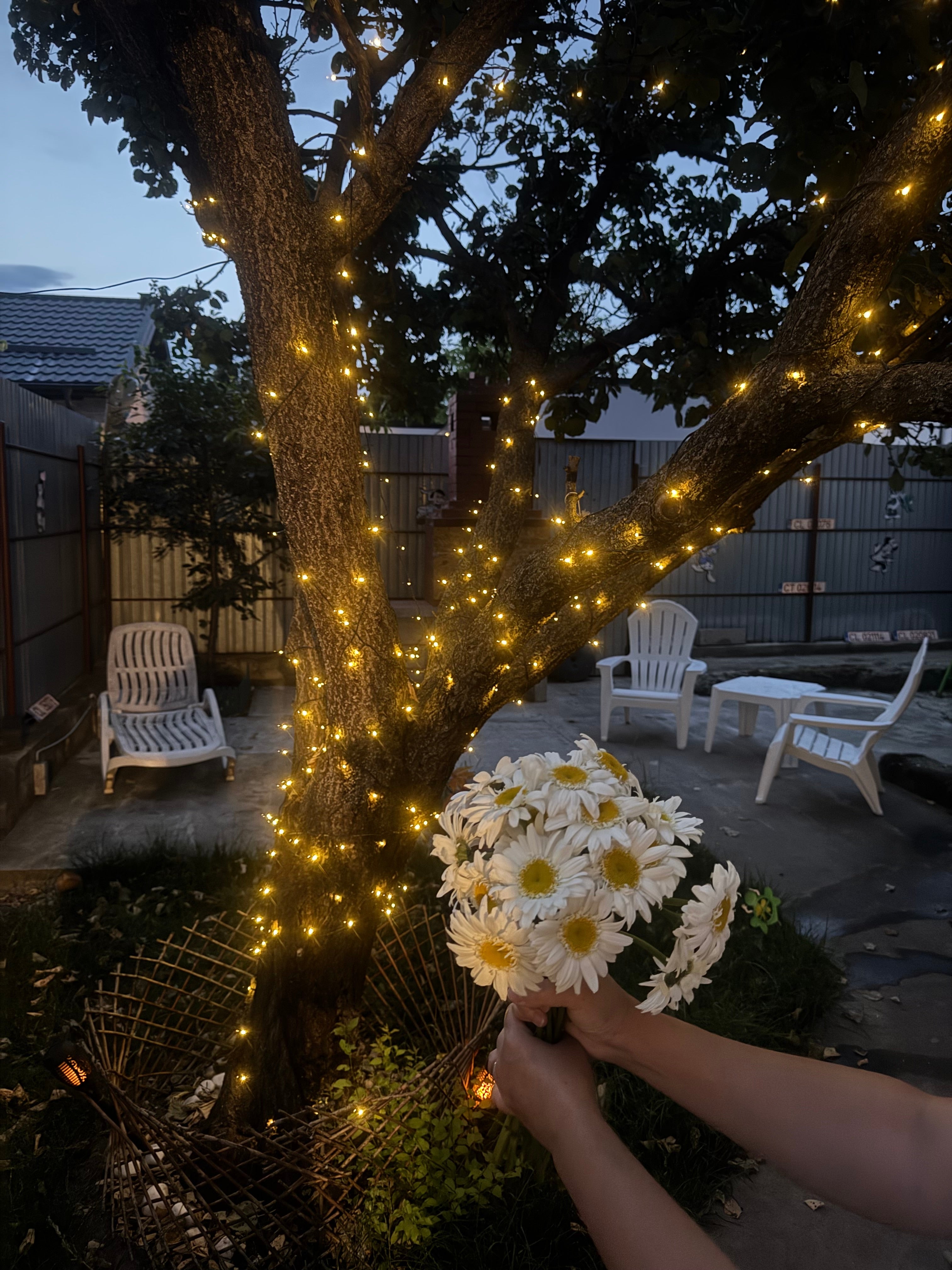 Instalatie Solara Joyful Box, 50 Metri, 500 LED-uri, Galben, Panou solar mare, 1200mAh, Telecomanda Wireless