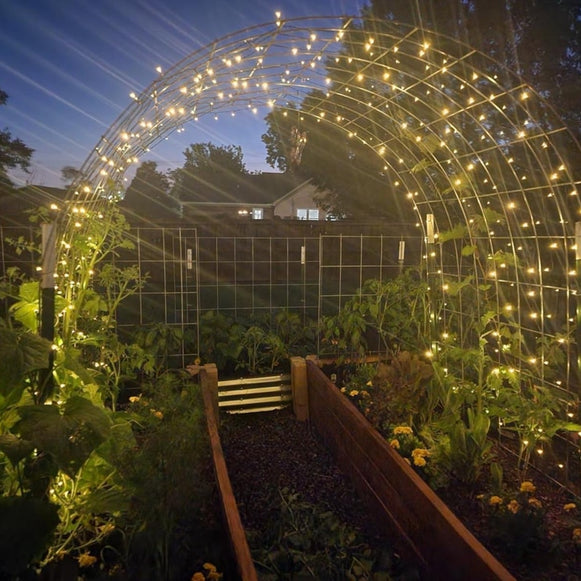 Instalatie Solara Joyful Box, 10 Metri, 100 LED-uri, Galben, Panou solar, 8 jocuri de lumini