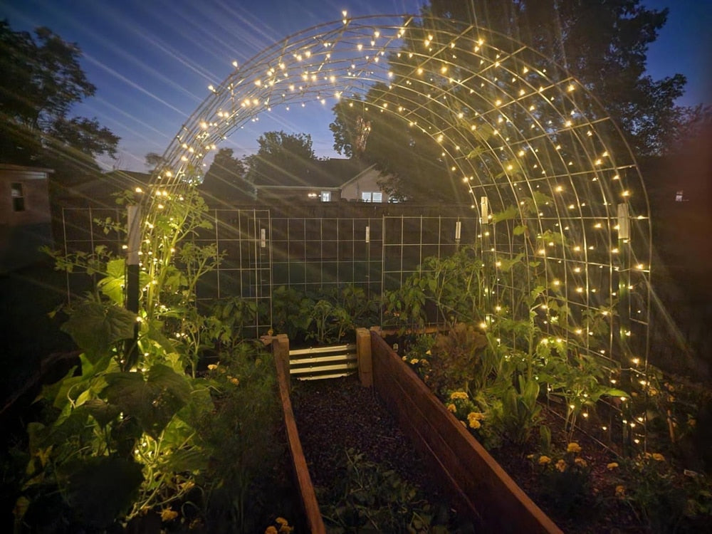 Instalatie Solara Joyful Box, 10 Metri, 100 LED-uri, Galben, Panou solar, 8 jocuri de lumini