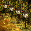 Set 2 Lampi Solare Decorative Joyful Box, LED lumina calda, Negru Royal, Design modern, 2000mAh, Exterior, IP66