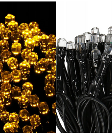 Instalatie LED DIAMANT Joyful Box, 9 Metri, 100 LED-uri, Galben, Interconectabila, 8 jocuri de lumini, Interior-Exterior