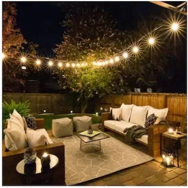 Ghirlanda Luminoasa Decorativa Joyful Box, 10 Metri, 10 Becuri, Becuri LED, Lumina calda, Interconectabila, Alimentare la priza, IP65