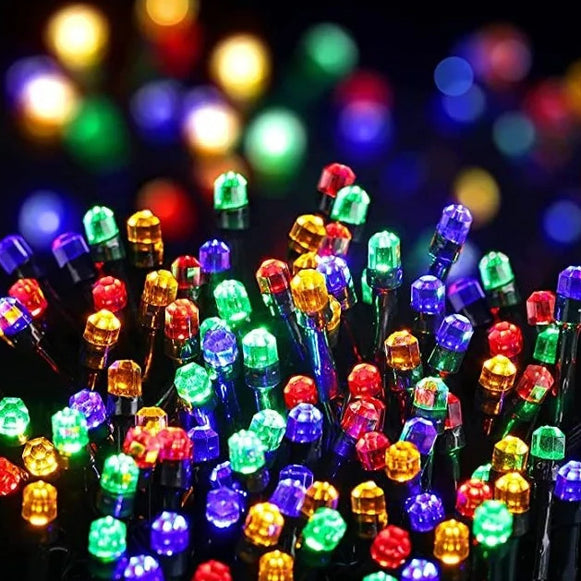 Instalatie LED DIAMANT Joyful Box, 9 Metri, 100 LED-uri, Multicolor, Interconectabila, 8 jocuri de lumini, Interior-Exterior