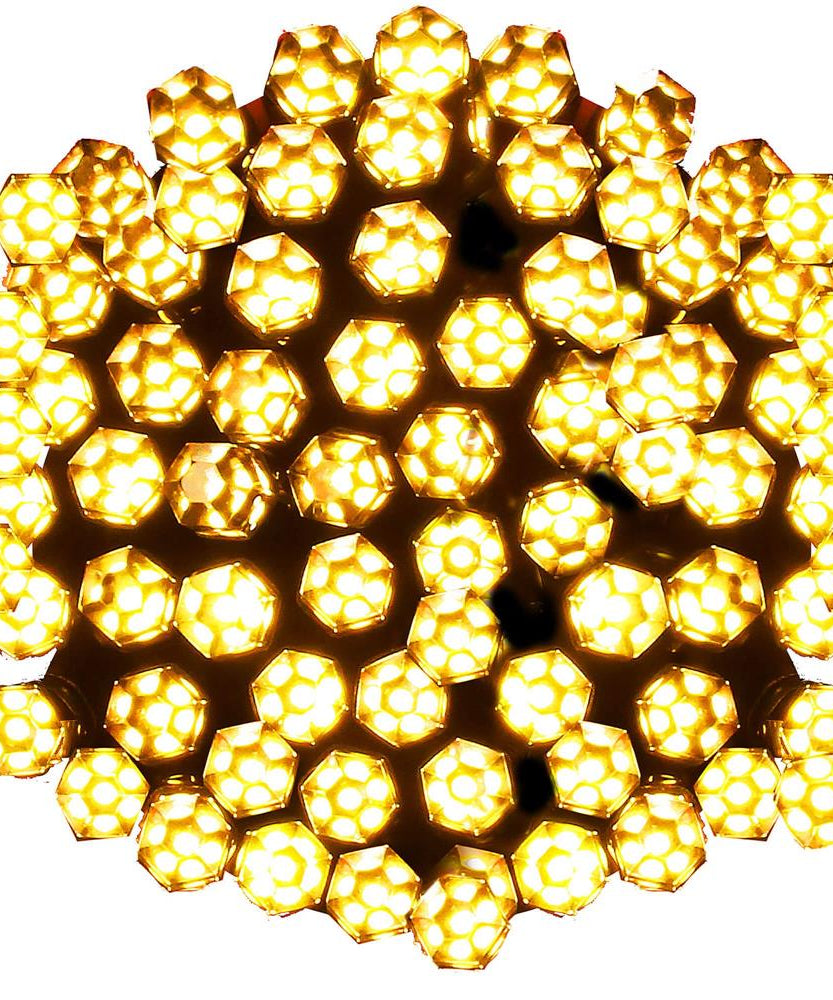 Instalatie LED DIAMANT Joyful Box, 9 Metri, 100 LED-uri, Galben, Interconectabila, 8 jocuri de lumini, Interior-Exterior