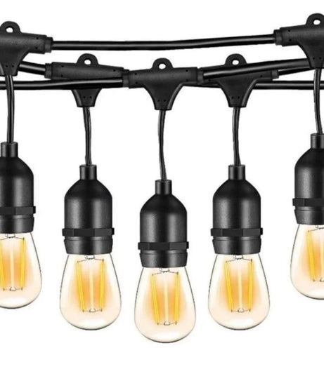 Ghirlanda Luminoasa Solara Joyful Box, Panou Solar si USB, 20 Metri, 20 Becuri, Becuri LED, Lumina calda, Telecomanda Wireless, IP65