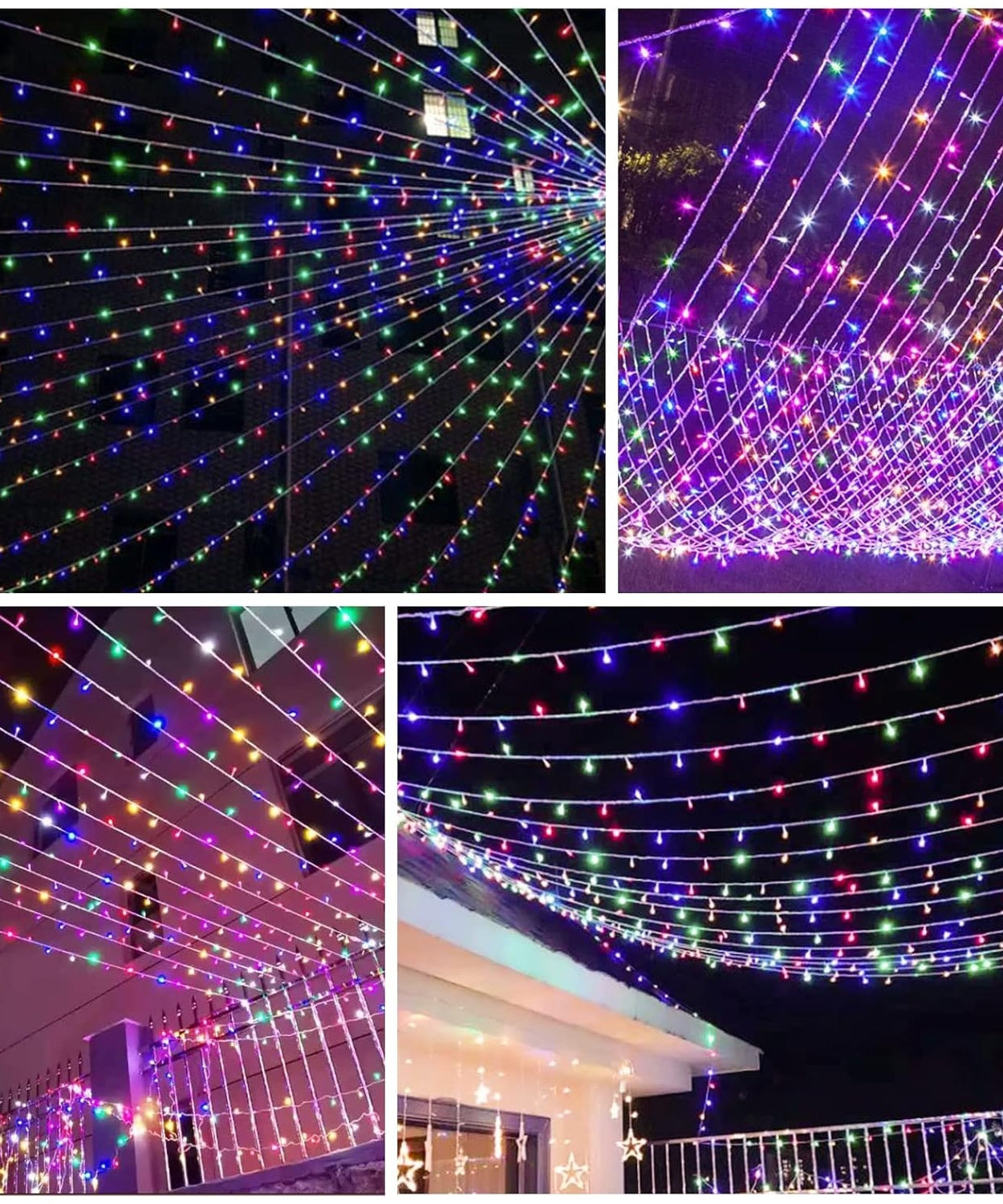 Instalatie Solara cu USB Joyful Box, 20 Metri, 200 LED-uri, Multicolor, Panou solar mare, 2200mAh, 8 jocuri de lumini, Telecomanda Wireless