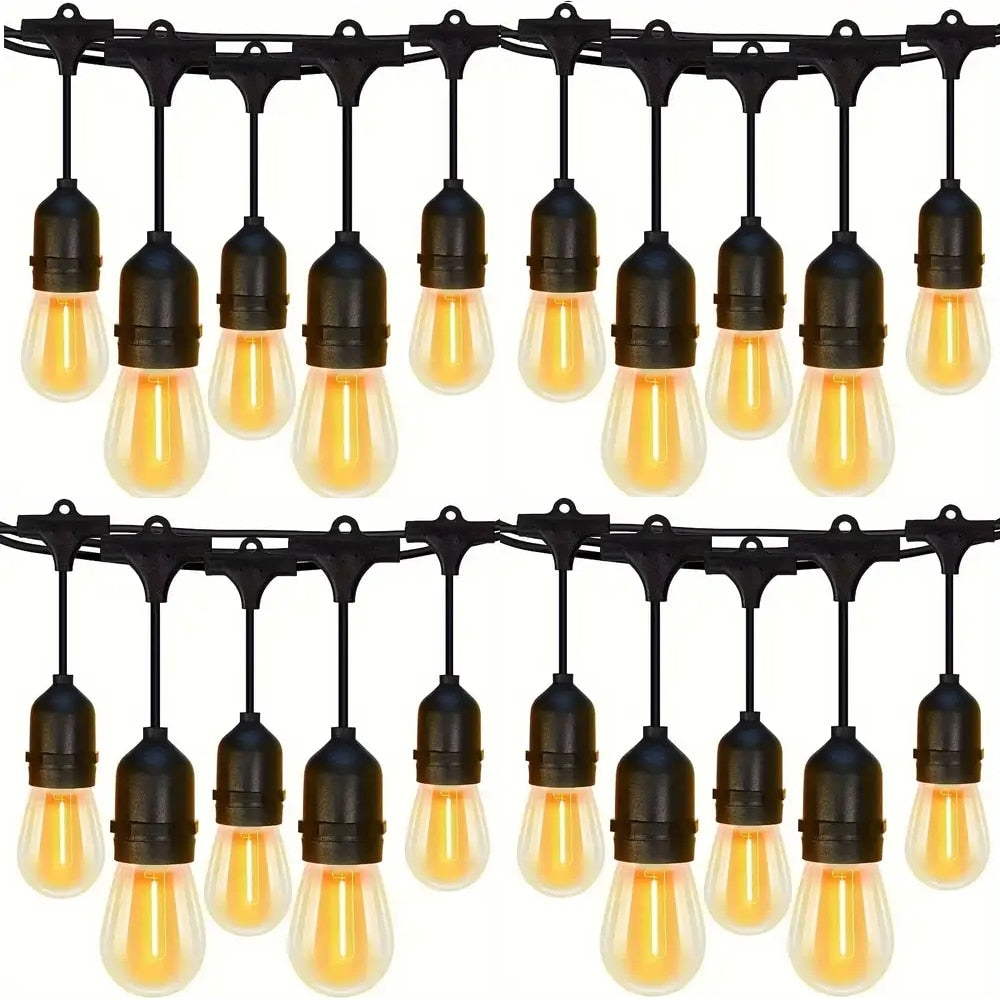 Ghirlanda Luminoasa Decorativa Joyful Box, 30 Metri, 30 Becuri, Becuri LED, Lumina calda, Interconectabila, Alimentare la priza, IP65