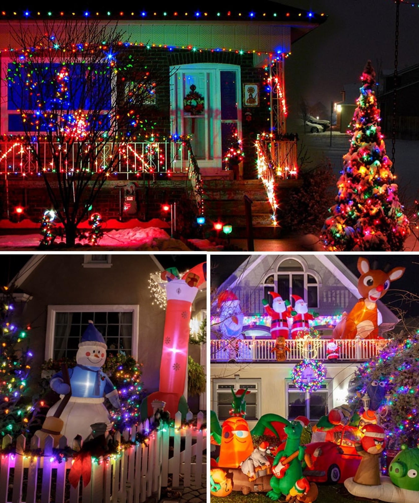 Instalatie Solara Joyful Box, 10 Metri, 100 LED-uri, Multicolor, Panou solar, 8 jocuri de lumini