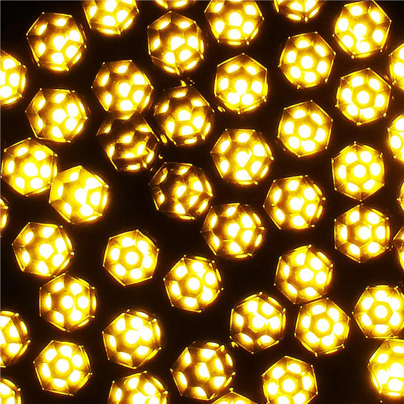 Instalatie LED DIAMANT Joyful Box, 9 Metri, 100 LED-uri, Galben, Interconectabila, 8 jocuri de lumini, Interior-Exterior