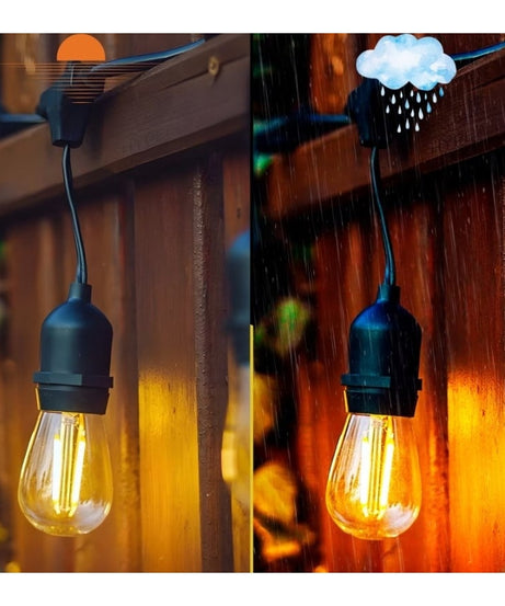 Ghirlanda Luminoasa Decorativa Joyful Box, 20 Metri, 20 Becuri, Becuri LED, Lumina calda, Interconectabila, Alimentare la priza, IP65