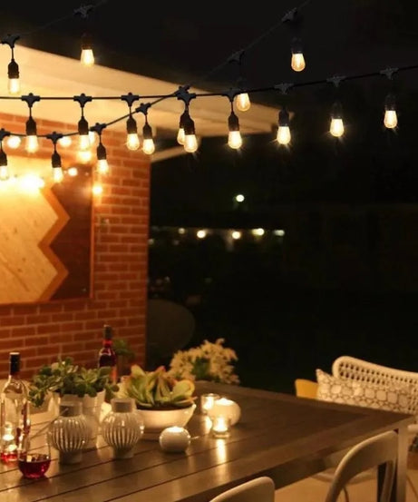 Ghirlanda Luminoasa Decorativa Joyful Box, 20 Metri, 20 Becuri, Becuri LED, Lumina calda, Interconectabila, Alimentare la priza, IP65