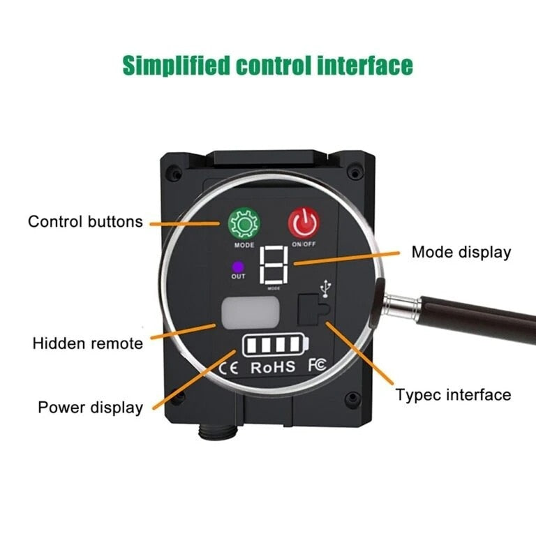 Ghirlanda Luminoasa Solara Joyful Box, Panou Solar si USB, 30 Metri, 30 Becuri, Becuri LED, Lumina calda, Telecomanda Wireless, IP65