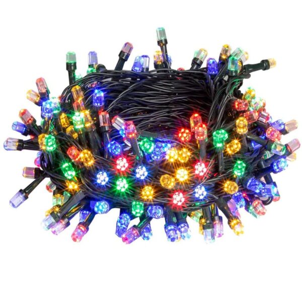 Instalatie LED DIAMANT Joyful Box, 9 Metri, 100 LED-uri, Multicolor, Interconectabila, 8 jocuri de lumini, Interior-Exterior