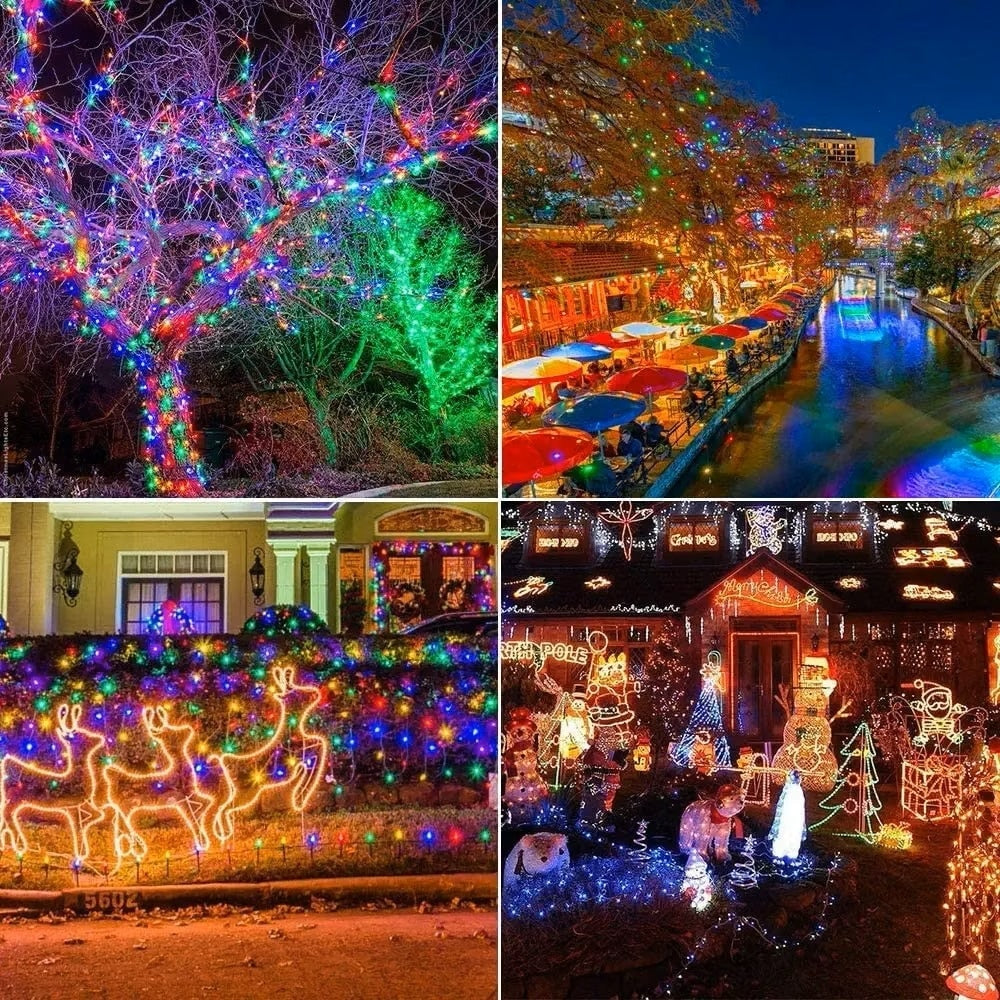 Instalatie LED DIAMANT Joyful Box, 9 Metri, 100 LED-uri, Multicolor, Interconectabila, 8 jocuri de lumini, Interior-Exterior