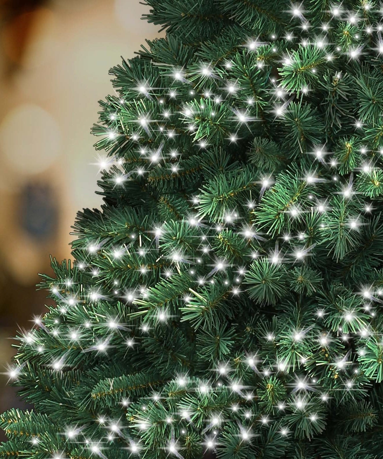Instalatie LED DIAMANT Joyful Box, 9 Metri, 100 LED-uri, Alb rece, Interconectabila, 8 jocuri de lumini, Interior-Exterior