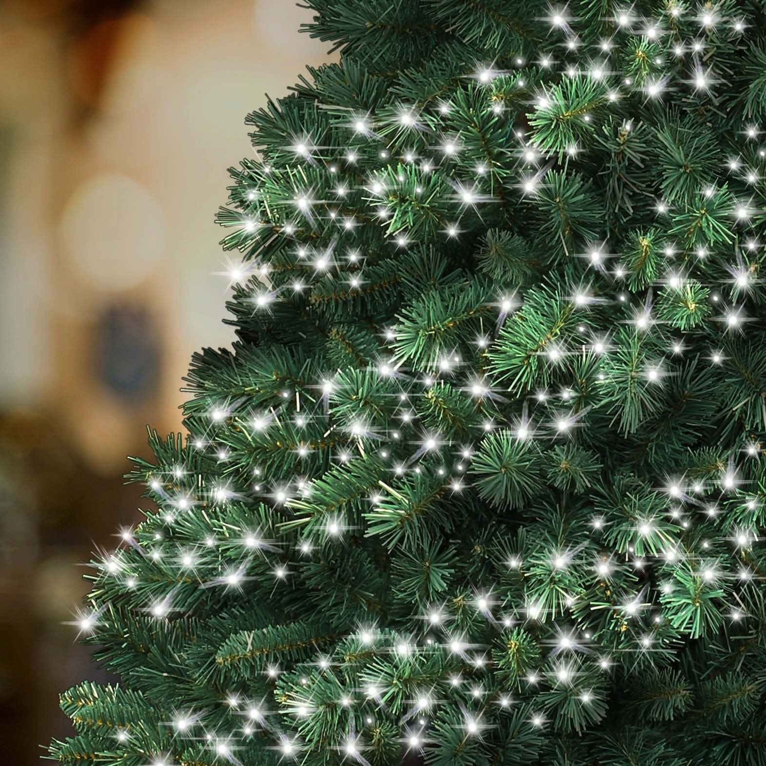 Instalatie LED DIAMANT Joyful Box, 9 Metri, 100 LED-uri, Alb rece, Interconectabila, 8 jocuri de lumini, Interior-Exterior