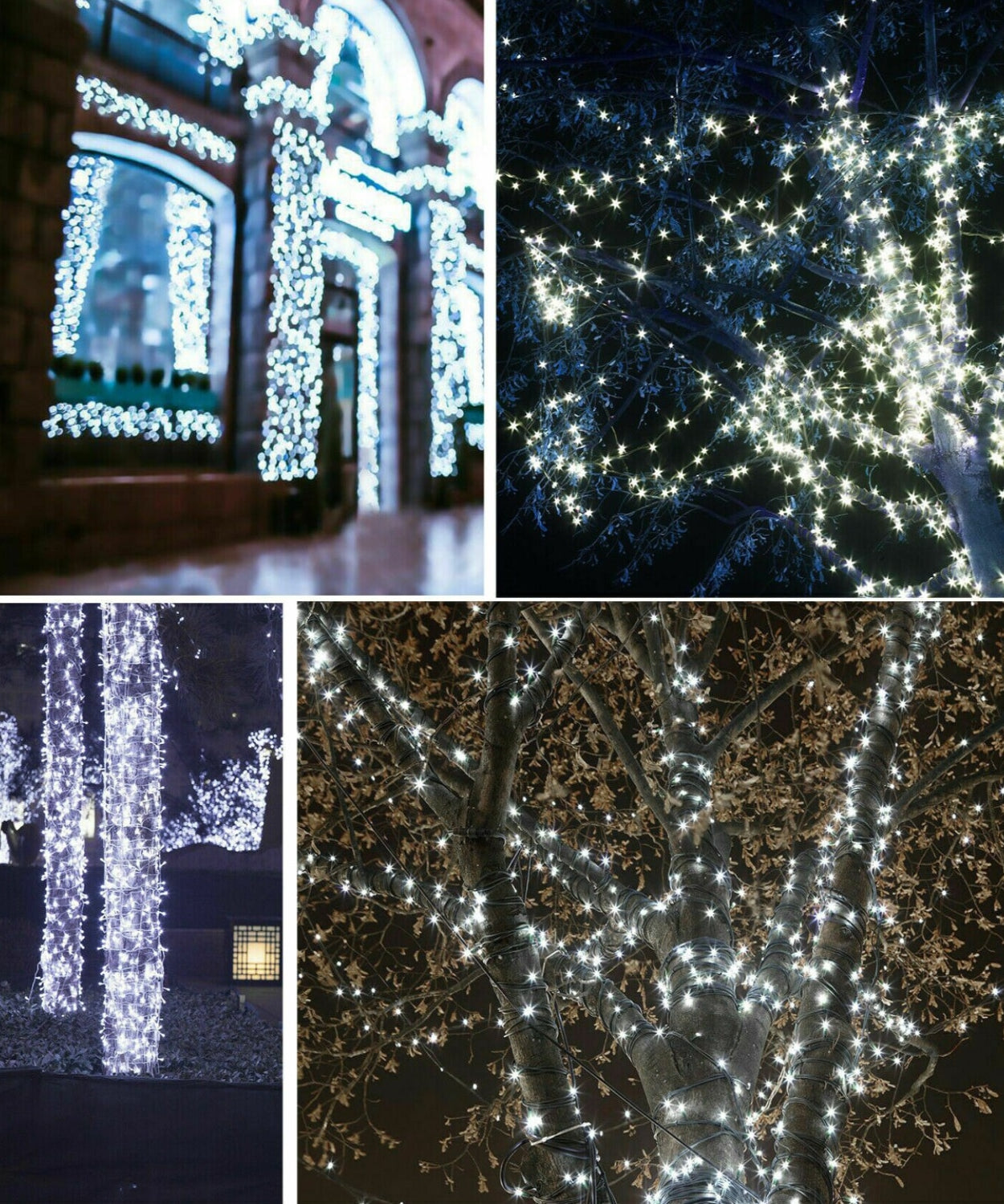 Instalatie LED DIAMANT Joyful Box, 9 Metri, 100 LED-uri, Alb rece, Interconectabila, 8 jocuri de lumini, Interior-Exterior
