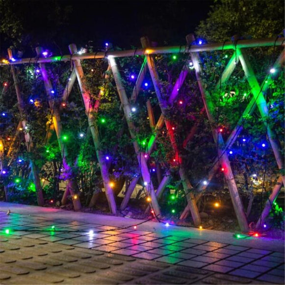 Instalatie LED DIAMANT Joyful Box, 9 Metri, 100 LED-uri, Multicolor, Interconectabila, 8 jocuri de lumini, Interior-Exterior