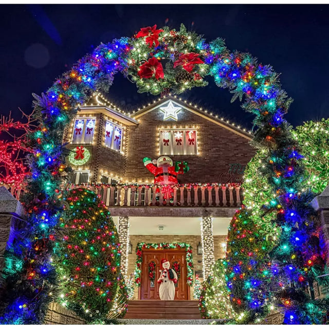 Instalatie Solara Joyful Box, 50 Metri, 500 LED-uri, Multicolor, Panou solar mare, 1200mAh, Telecomanda Wireless